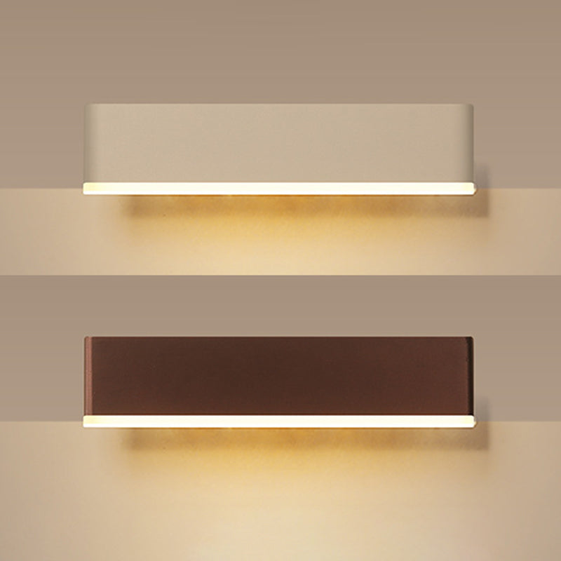 Modern Simple Wall Light Rectangle Shape Wall Lamp with Acrylic Shade for Bedroom