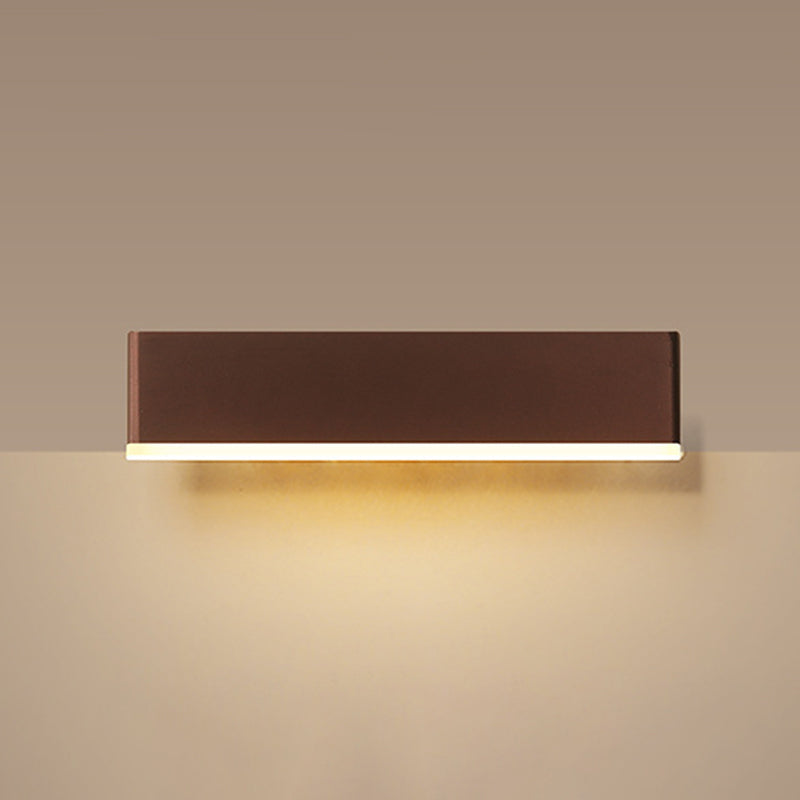 Modern Simple Wall Light Rectangle Shape Wall Lamp with Acrylic Shade for Bedroom
