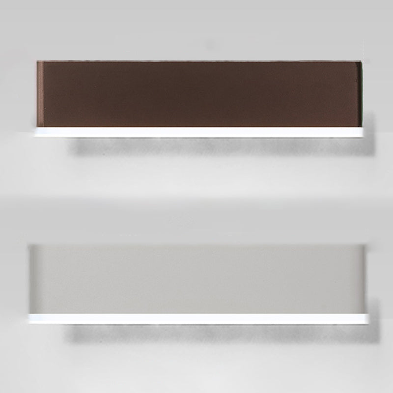 Modern Simple Wall Light Rectangle Shape Wall Lamp with Acrylic Shade for Bedroom