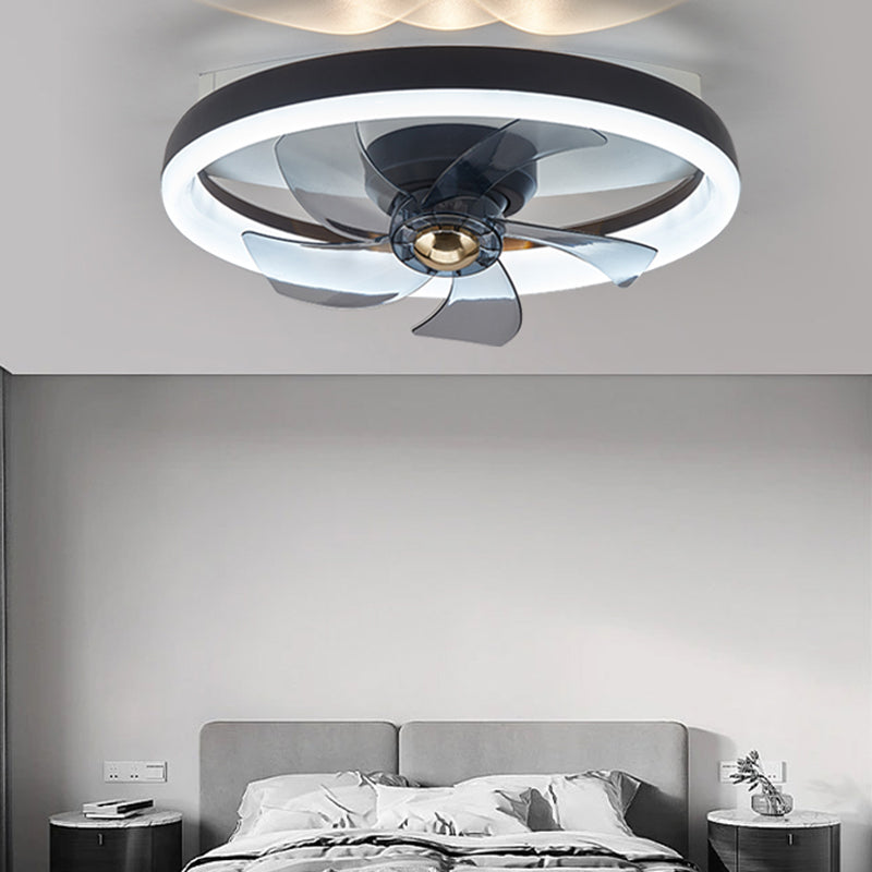 1 Light Ceiling Fan Lighting Modern Style Metal Ceiling Fan Light for Bedroom
