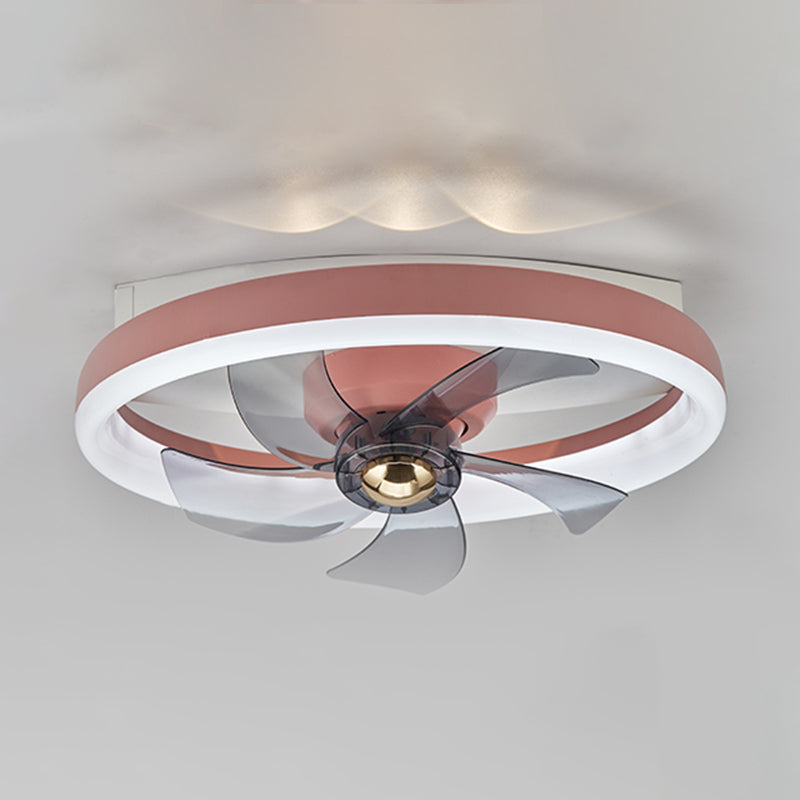 1 Light Ceiling Fan Lighting Modern Style Metal Ceiling Fan Light for Bedroom