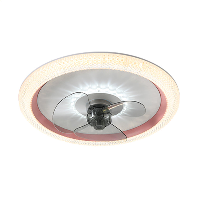 2 Light Ceiling Fan Lighting Modern Style Metal Ceiling Fan Light for Kitchen