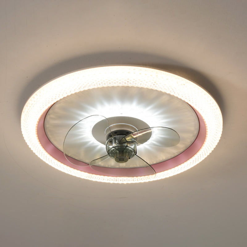 2 Light Ceiling Fan Lighting Modern Style Metal Ceiling Fan Light for Kitchen