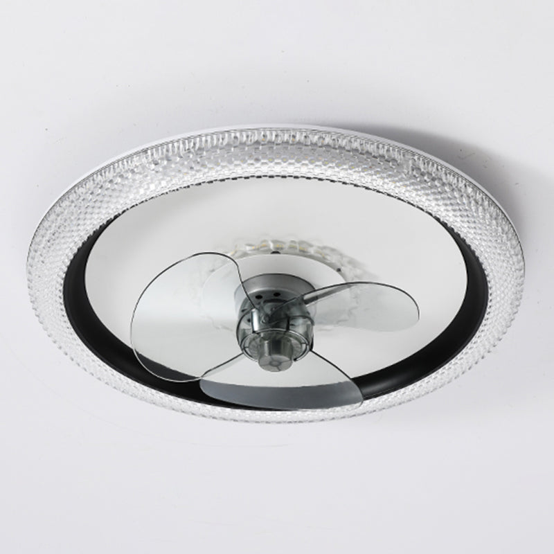 2 Light Ceiling Fan Lighting Modern Style Metal Ceiling Fan Light for Kitchen