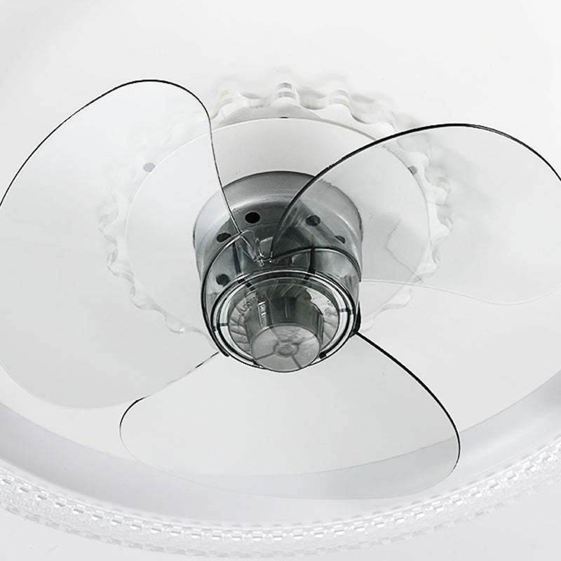 2 Light Ceiling Fan Lighting Modern Style Metal Ceiling Fan Light for Kitchen