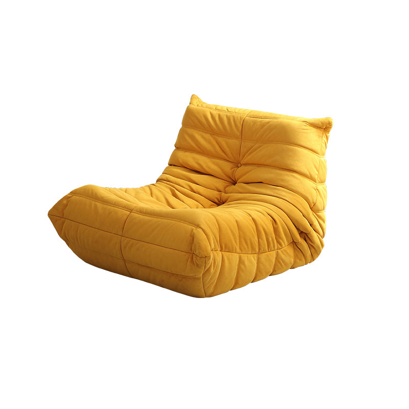 Armless Sofa Sewn Pillow Back Contemporary Sofa for Living Room