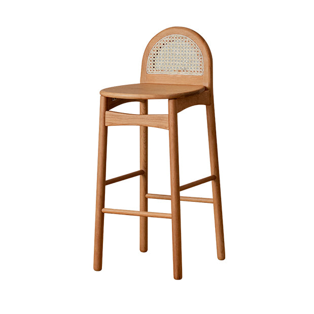 Irregular Shape Cherry Bar Table Set 1/2/3 Pieces Modern Counter Table with High Stools