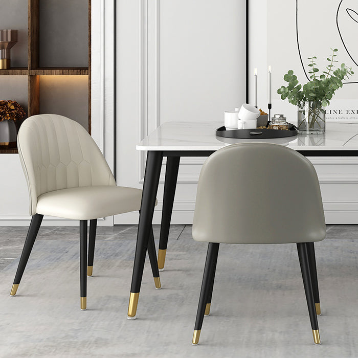 Glam Style Sintered Stone Dining Set Round 1/4/5/7 Pieces Dining Set