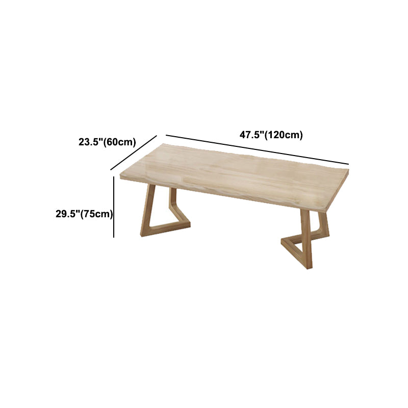 Modern Style Dining Table Rectangle Solid Wood Table for Home