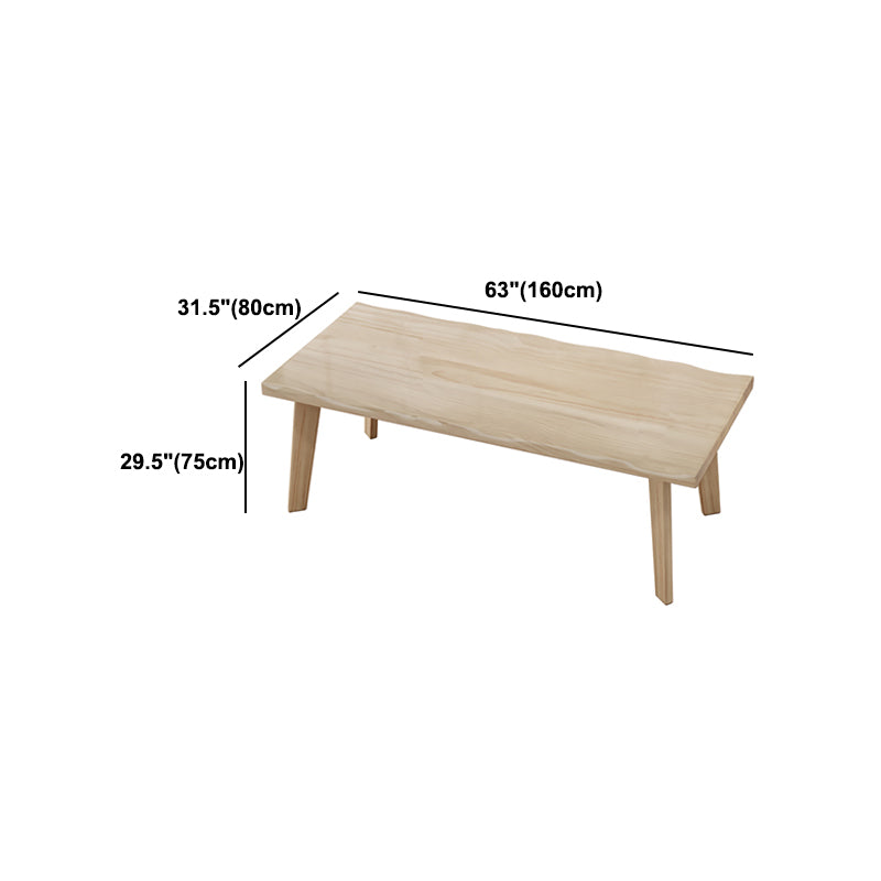 Modern Style Dining Table Rectangle Solid Wood Table for Home