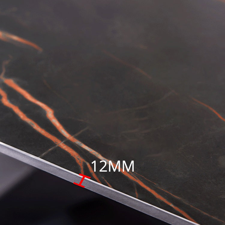 Industrial Black Table for Restaurant Dining Table with Wooden 4 Legs