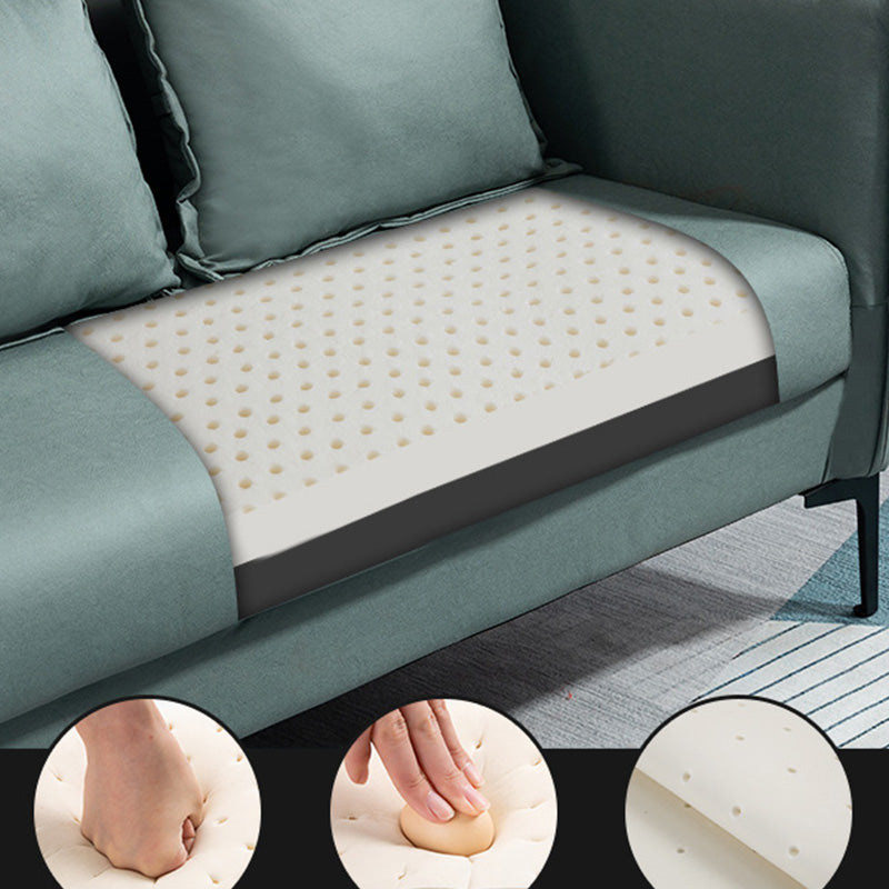 Square Arm Sofa 25.59" D x 26.371" H Faux Leather Sofa for Living Room