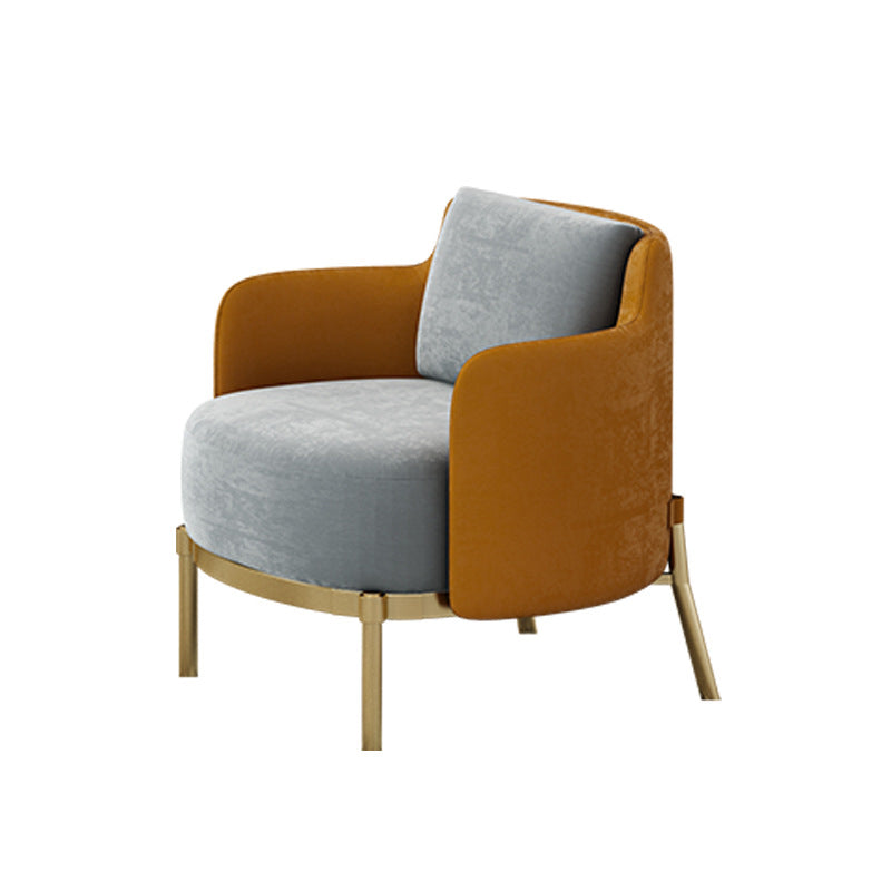 Velvet Tight Back Sofa with Tuxedo Arm and Grey Upholstery for Living Room
