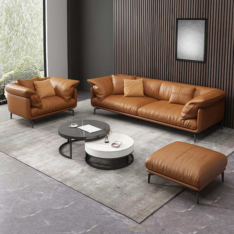 Cushions Sofa 35.43" D x 33.46" H Tuxedo Arm Sofa for Living Room