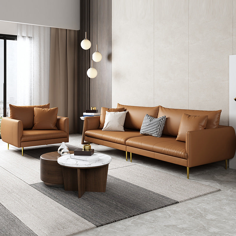 Cushions Sofa 102.36" W x 32.67" D x 33.46" H Square Arm Sofa for Living Room