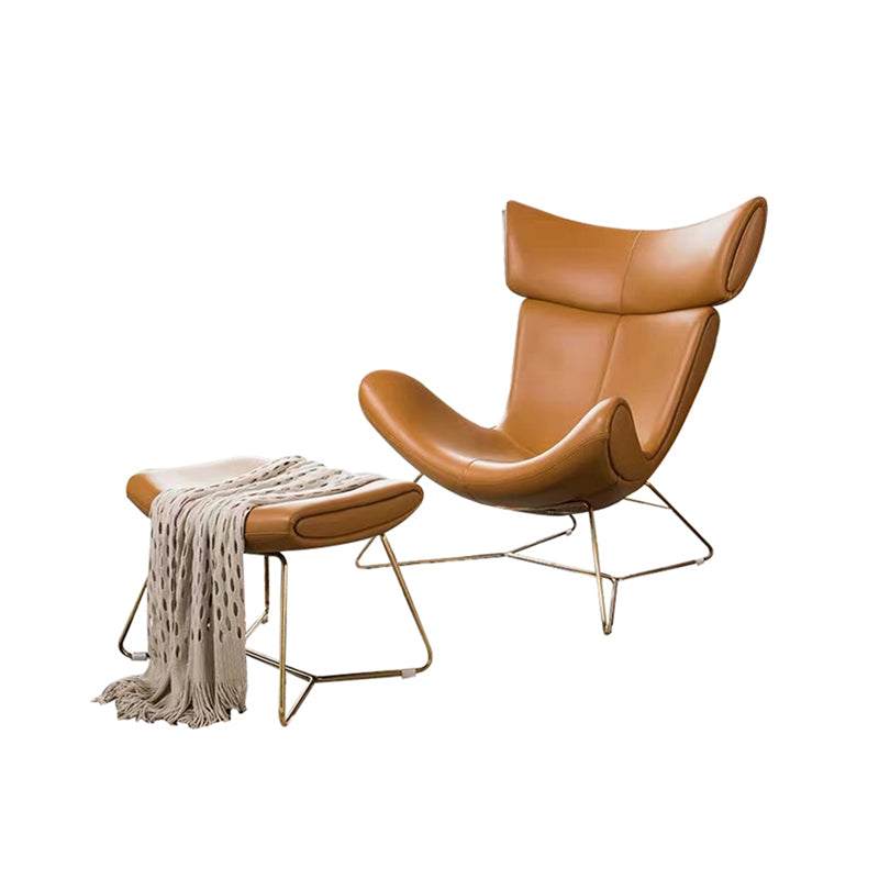 Solid Color Leather Chair Armless Chair for Bedroom/Living Room