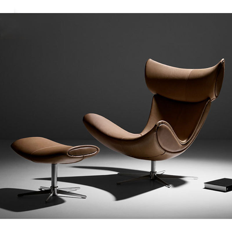 Solid Color Leather Chair Armless Chair for Bedroom/Living Room