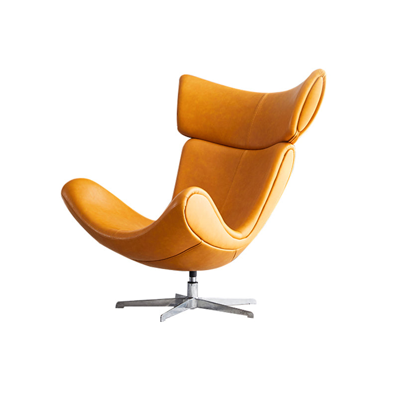 Solid Color Leather Chair Armless Chair for Bedroom/Living Room