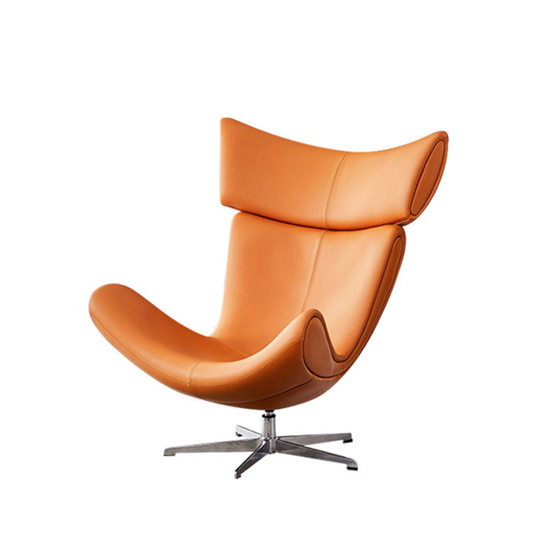 Solid Color Leather Chair Armless Chair for Bedroom/Living Room