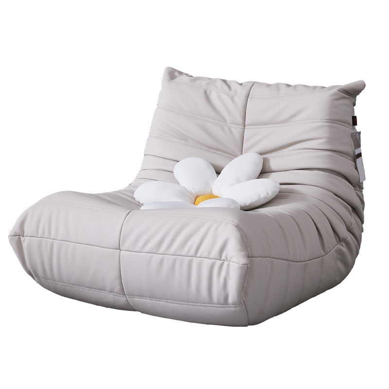 Nordic Caterpillar Lazy Sofa Balcony Designer Net Red Ins Light Luxury Single Leather