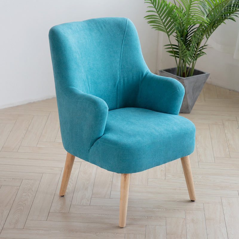 25.19"Wide x 35.82"High Recessed Arms Chair with Tight Back and Basic Four Legs