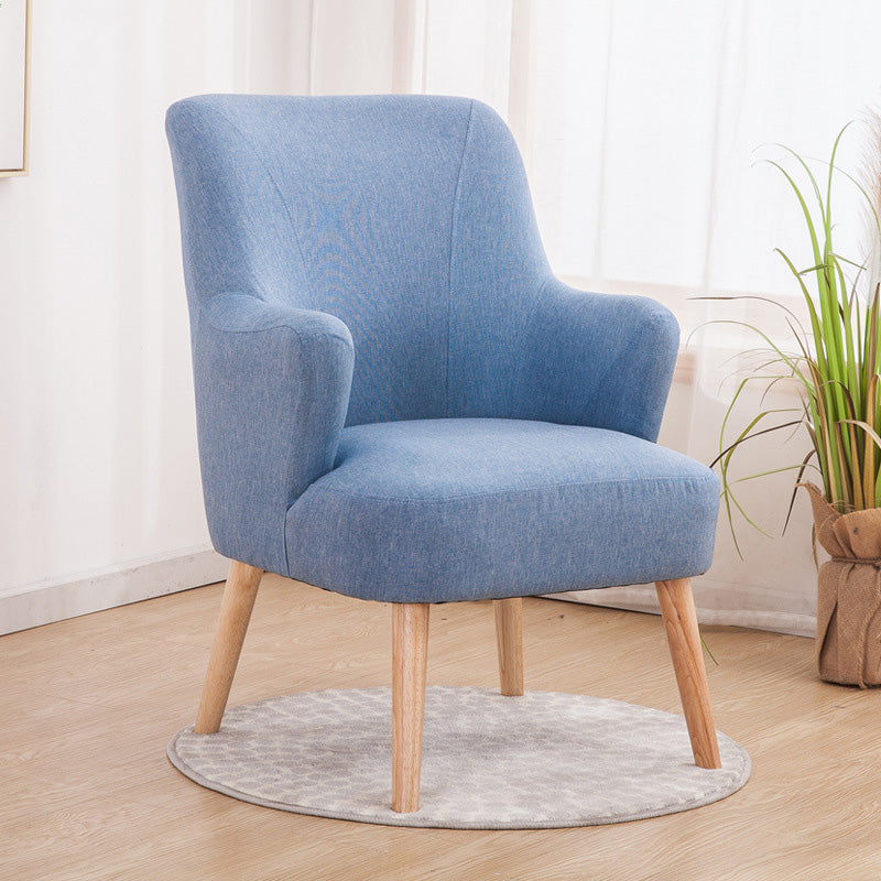 25.19"Wide x 35.82"High Recessed Arms Chair with Tight Back and Basic Four Legs