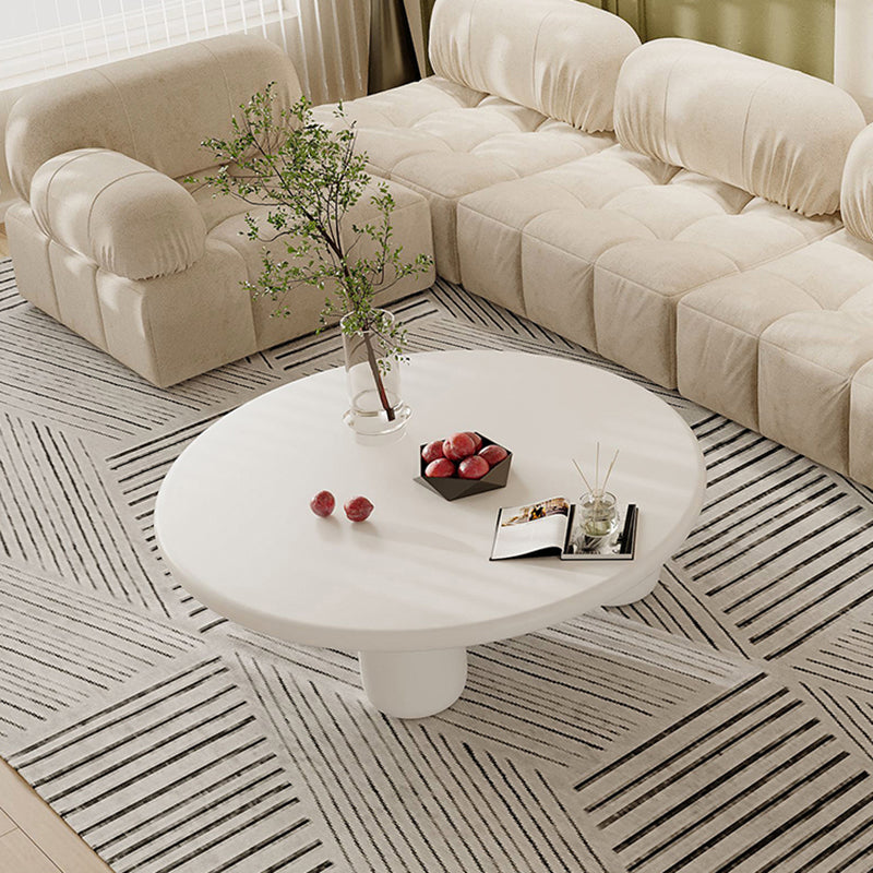 Scandinavian 4 Legs Coffee Table Round 1 Single Cocktail Table