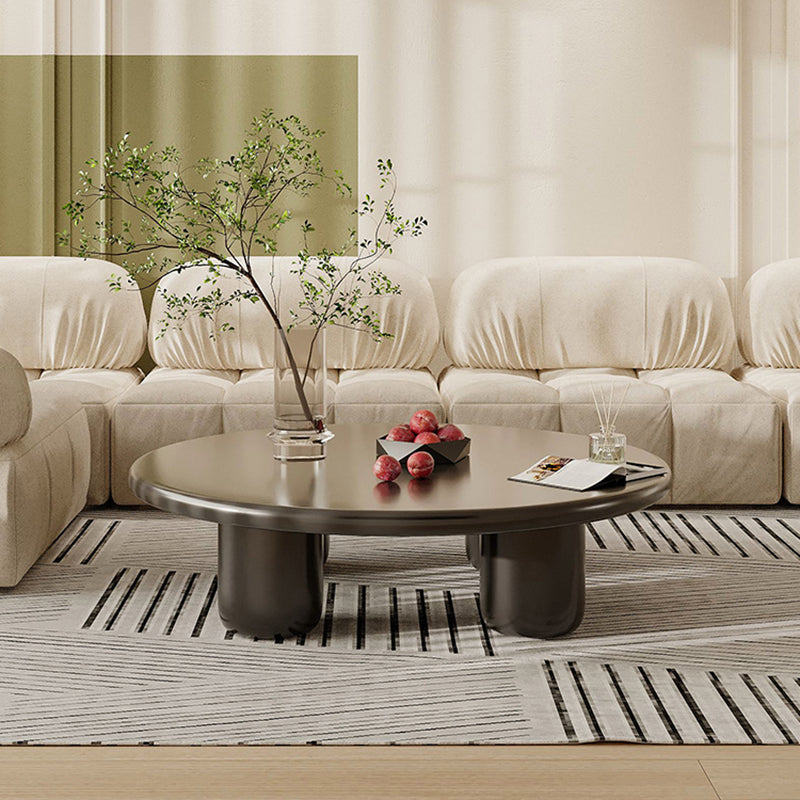 Scandinavian 4 Legs Coffee Table Round 1 Single Cocktail Table