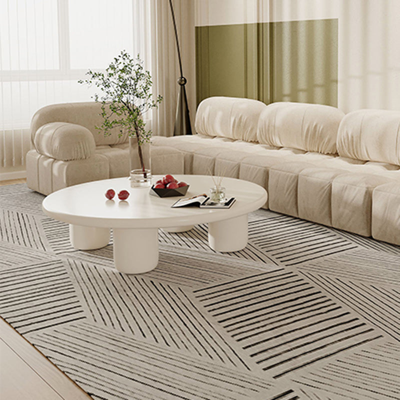 Scandinavian 4 Legs Coffee Table Round 1 Single Cocktail Table