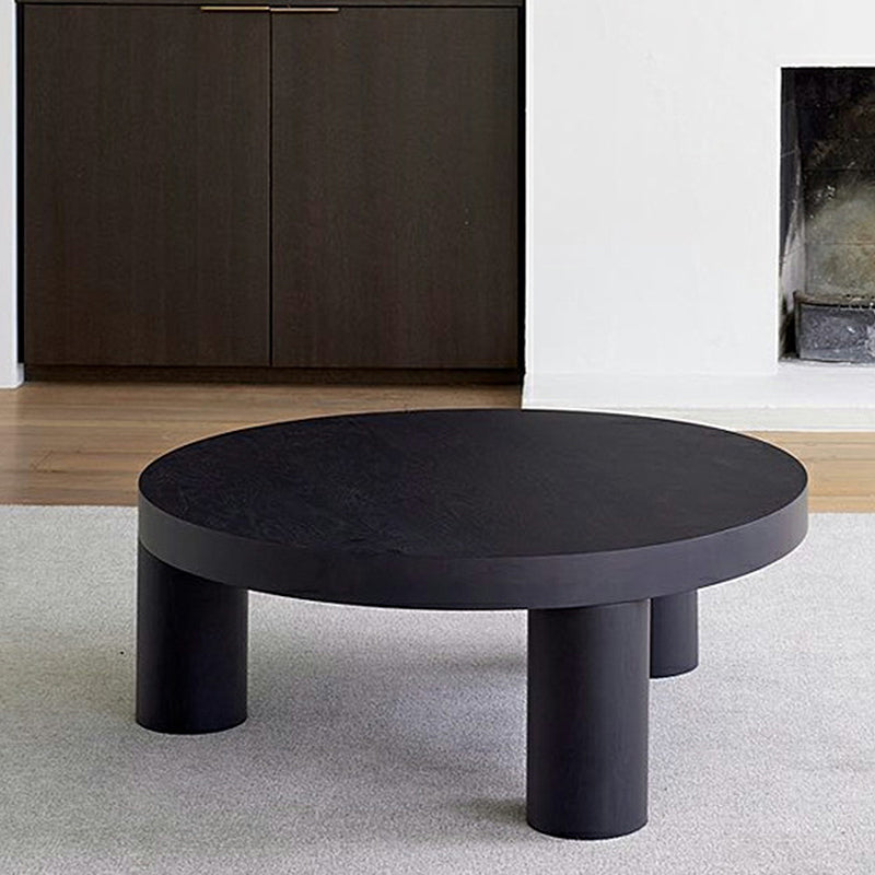 Scandinavian Wooden Round Coffee Cocktail Table 3 Legs Coffee Table