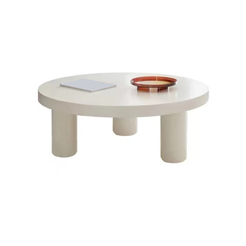 Scandinavian Wooden Round Coffee Cocktail Table 3 Legs Coffee Table