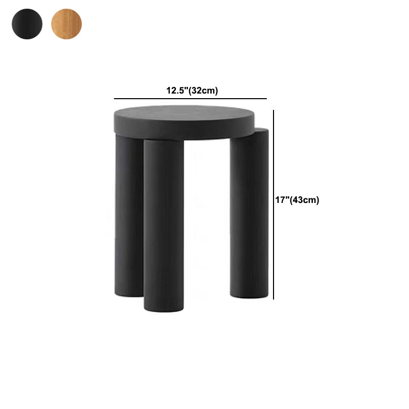 Scandinavian Wooden Round Coffee Cocktail Table 3 Legs Coffee Table