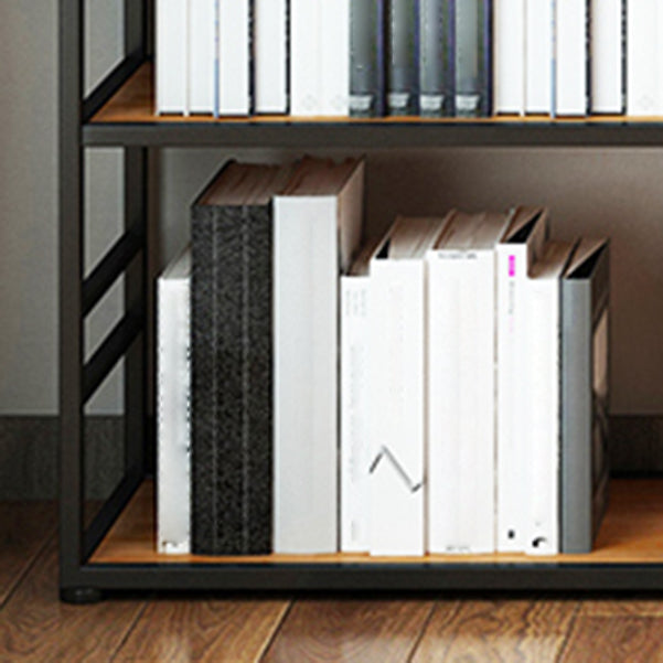 Modern Bookcase Metal and Wooden Shelf Bookcase for Study Room