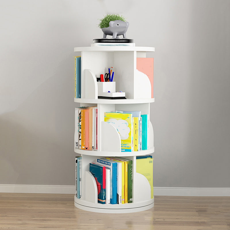Rotatable Bookcase Contemporary Style Bookshelf for Home Office Study Room
