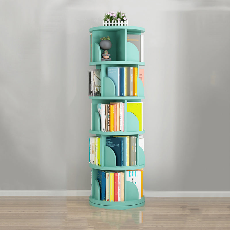 Rotatable Bookcase Contemporary Style Bookshelf for Home Office Study Room