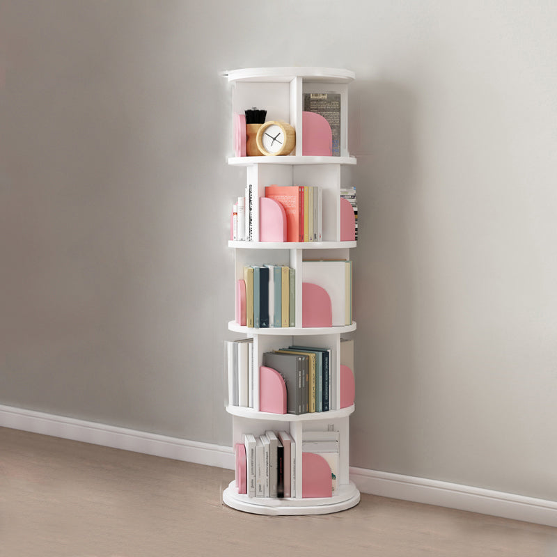 Rotatable Bookcase Contemporary Style Bookshelf for Home Office Study Room