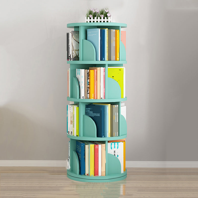Rotatable Bookcase Contemporary Style Bookshelf for Home Office Study Room