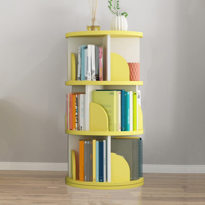 Rotatable Bookcase Contemporary Style Bookshelf for Home Office Study Room