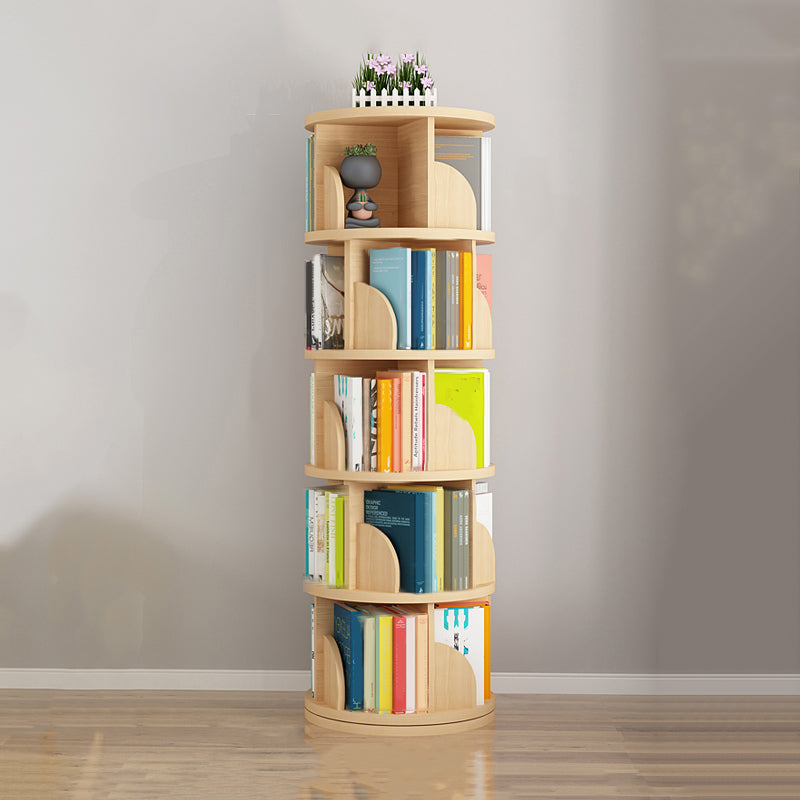 Rotatable Bookcase Contemporary Style Bookshelf for Home Office Study Room