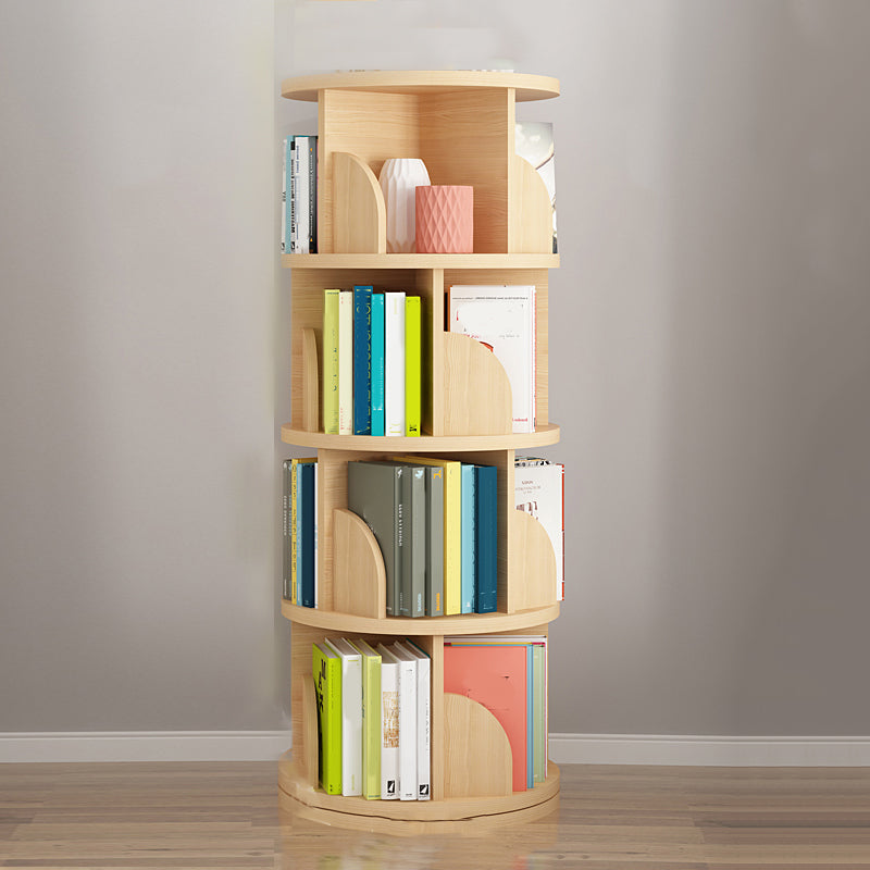 Rotatable Bookcase Contemporary Style Bookshelf for Home Office Study Room