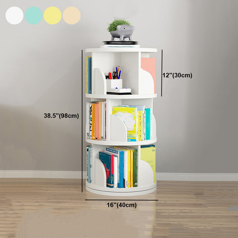Rotatable Bookcase Contemporary Style Bookshelf for Home Office Study Room