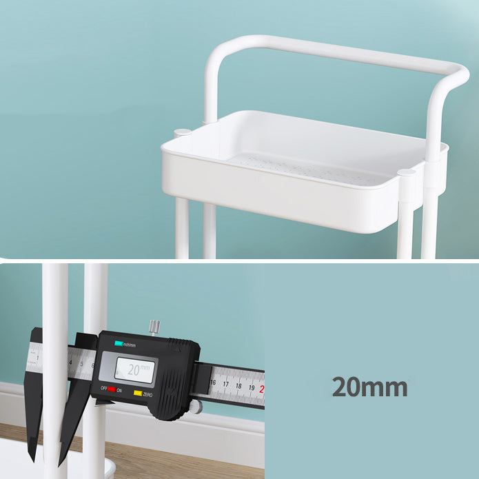 Metal Frame Open Etagere Bookshelf Modern Vertical Bookcase with Caster Wheels