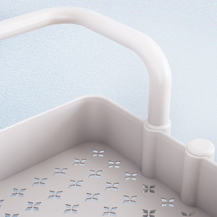 Modern Metal Frame Etagere Bookshelf White and Black Bookcase with Caster Wheels