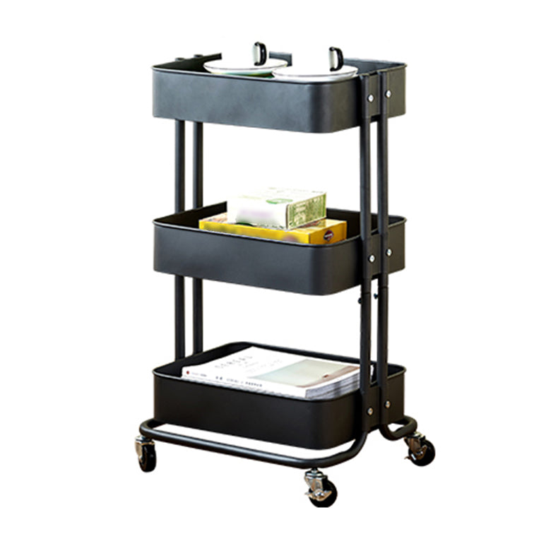 Contemporary Geometric Bookshelf Open Back Bookcase with Wheels