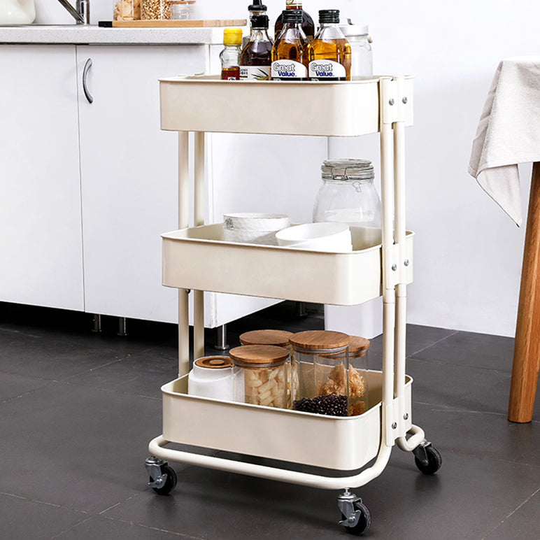 Contemporary Geometric Bookshelf Open Back Bookcase with Wheels