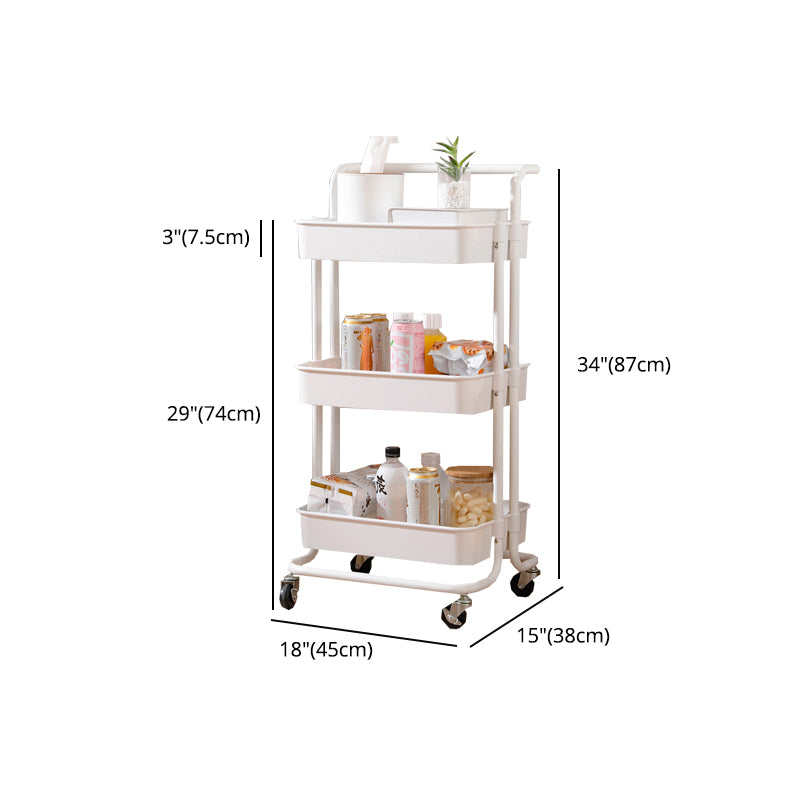 Contemporary Geometric Bookshelf Open Back Bookcase with Wheels