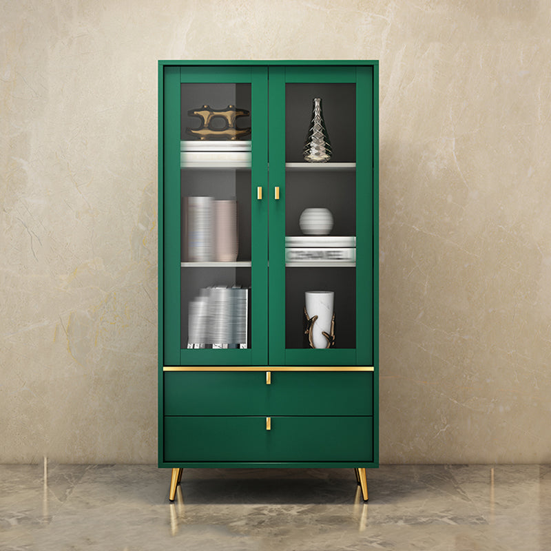 Modern Style Bookshelf Closed Back Shelf Bookcase with Doors for Office Home