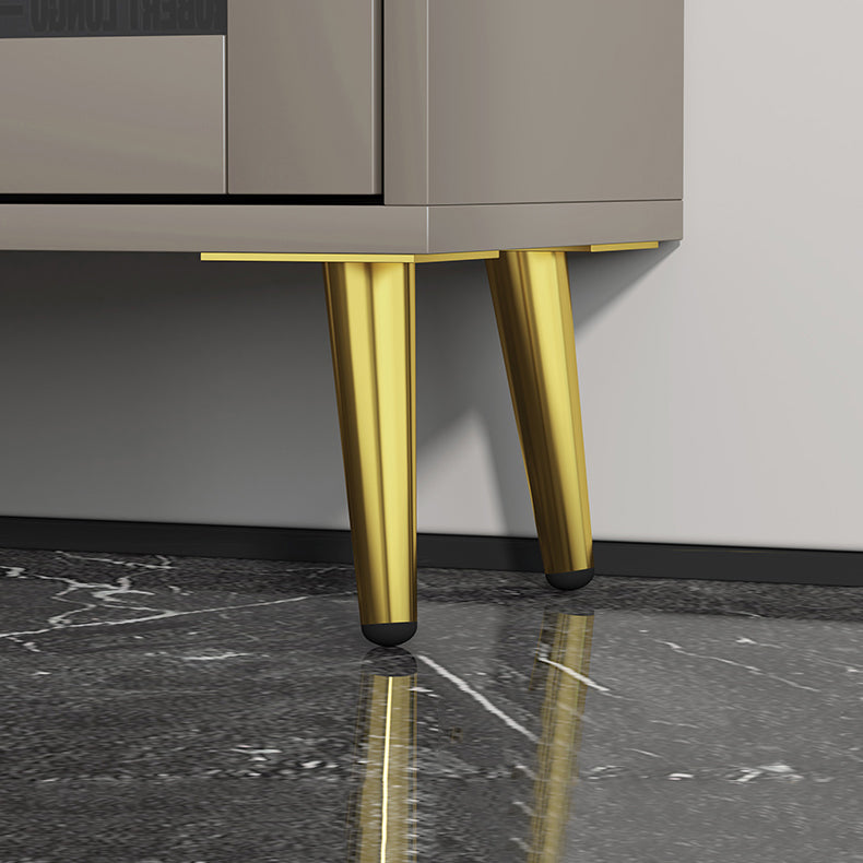 Modern Style Bookshelf Closed Back Shelf Bookcase with Doors for Office Home