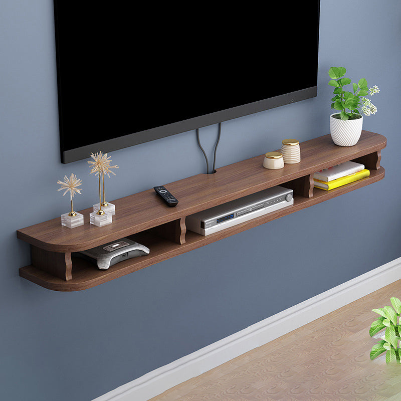 Engineered Wood Floating TV Stand Scandinavian Style TV Cabinet with Shelves