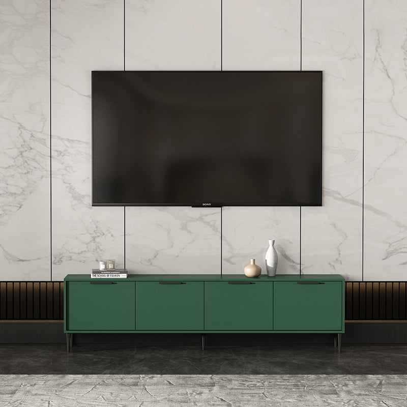 Wooden Enclosed Storage TV Console Scandinavian TV Stand with Cabinet